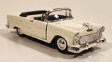 Sunnyside Superior SS 5720 1955 Chevrolet Bel Air Convertible White 1/36 Scale Pull Back Die Cast Toy Car Vehicle with Opening Doors