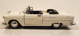 Sunnyside Superior SS 5720 1955 Chevrolet Bel Air Convertible White 1/36 Scale Pull Back Die Cast Toy Car Vehicle with Opening Doors