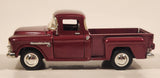 Sunnyside Superior SS 5602 1955 Chevy Stepside Pickup Truck Metallic Dark Red 1/36 Scale Die Cast Toy Car Vehicle with Opening Doors and Tailgate