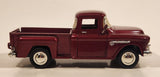 Sunnyside Superior SS 5602 1955 Chevy Stepside Pickup Truck Metallic Dark Red 1/36 Scale Die Cast Toy Car Vehicle with Opening Doors and Tailgate