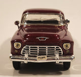 Sunnyside Superior SS 5602 1955 Chevy Stepside Pickup Truck Metallic Dark Red 1/36 Scale Die Cast Toy Car Vehicle with Opening Doors and Tailgate