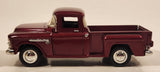 Sunnyside Superior SS 5602 1955 Chevy Stepside Pickup Truck Metallic Dark Red 1/36 Scale Die Cast Toy Car Vehicle with Opening Doors and Tailgate