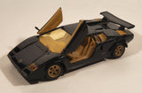 1988 Revell Lamborghini Countach Black 1/24 Scale Die Cast Toy Car Vehicle with Opening Scissor Doors