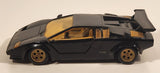 1988 Revell Lamborghini Countach Black 1/24 Scale Die Cast Toy Car Vehicle with Opening Scissor Doors