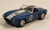 1989 Revell Shelby #33 Blue with White Stripes 1/24 Scale Die Cast Toy Car Vehicle with Opening Hood and Doors