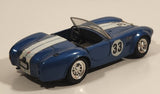 1989 Revell Shelby #33 Blue with White Stripes 1/24 Scale Die Cast Toy Car Vehicle with Opening Hood and Doors