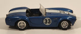 1989 Revell Shelby #33 Blue with White Stripes 1/24 Scale Die Cast Toy Car Vehicle with Opening Hood and Doors