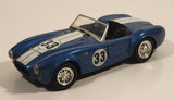 1989 Revell Shelby #33 Blue with White Stripes 1/24 Scale Die Cast Toy Car Vehicle with Opening Hood and Doors