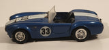 1989 Revell Shelby #33 Blue with White Stripes 1/24 Scale Die Cast Toy Car Vehicle with Opening Hood and Doors