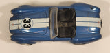 1989 Revell Shelby #33 Blue with White Stripes 1/24 Scale Die Cast Toy Car Vehicle with Opening Hood and Doors