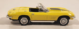 1999 New Ray 1967 Chevrolet Corvette Convertible Yellow 1/43 Scale Die Cast Toy Car Vehicle