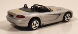 Burago Dodge Viper SRT10 Coupe Silver with Yellow Stripes 1/43 Scale Die Cast Toy Car Vehicle