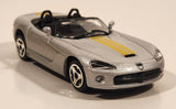 Burago Dodge Viper SRT10 Coupe Silver with Yellow Stripes 1/43 Scale Die Cast Toy Car Vehicle