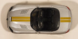 Burago Dodge Viper SRT10 Coupe Silver with Yellow Stripes 1/43 Scale Die Cast Toy Car Vehicle