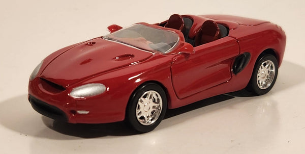 1997 New Ray Mustang Mach III Convertible Red 1/43 Scale Die Cast Toy Car Vehicle