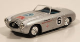 2000 New Ray 1952 Mercedes-Benz 300SL Spider Panamerican #6 Prat Motors S.A. Mexico Silver 1/43 Scale Die Cast Toy Car Vehicle