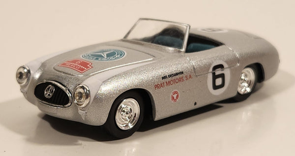 2000 New Ray 1952 Mercedes-Benz 300SL Spider Panamerican #6 Prat Motors S.A. Mexico Silver 1/43 Scale Die Cast Toy Car Vehicle