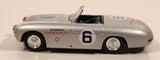 2000 New Ray 1952 Mercedes-Benz 300SL Spider Panamerican #6 Prat Motors S.A. Mexico Silver 1/43 Scale Die Cast Toy Car Vehicle