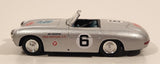 2000 New Ray 1952 Mercedes-Benz 300SL Spider Panamerican #6 Prat Motors S.A. Mexico Silver 1/43 Scale Die Cast Toy Car Vehicle