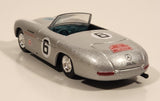 2000 New Ray 1952 Mercedes-Benz 300SL Spider Panamerican #6 Prat Motors S.A. Mexico Silver 1/43 Scale Die Cast Toy Car Vehicle
