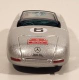 2000 New Ray 1952 Mercedes-Benz 300SL Spider Panamerican #6 Prat Motors S.A. Mexico Silver 1/43 Scale Die Cast Toy Car Vehicle