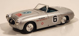 2000 New Ray 1952 Mercedes-Benz 300SL Spider Panamerican #6 Prat Motors S.A. Mexico Silver 1/43 Scale Die Cast Toy Car Vehicle