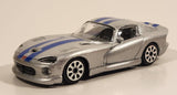 Burago Dodge Viper GTS Coupe Silver with Blue Stripes 1/43 Scale Die Cast Toy Car Vehicle
