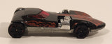 2010 Hot Wheels Race World: Volcano Twin Mill Black w/ Red Flames Die Cast Toy Car Vehicle