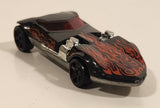 2010 Hot Wheels Race World: Volcano Twin Mill Black w/ Red Flames Die Cast Toy Car Vehicle