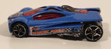 2006 Hot Wheels Track Aces Sling Shot Blue Die Cast Toy Car Vehicle