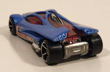 2006 Hot Wheels Track Aces Sling Shot Blue Die Cast Toy Car Vehicle