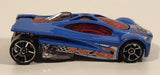 2006 Hot Wheels Track Aces Sling Shot Blue Die Cast Toy Car Vehicle