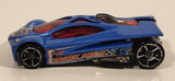 2006 Hot Wheels Track Aces Sling Shot Blue Die Cast Toy Car Vehicle