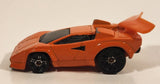 2004 Hot Wheels First Editions Tooned Lamborghini Countach Orange Die Cast Toy Exotic Super Car Vehicle