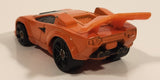 2004 Hot Wheels First Editions Tooned Lamborghini Countach Orange Die Cast Toy Exotic Super Car Vehicle