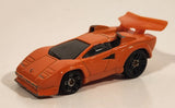 2004 Hot Wheels First Editions Tooned Lamborghini Countach Orange Die Cast Toy Exotic Super Car Vehicle