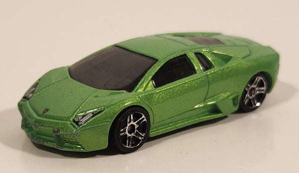 2010 Hot Wheels Lamborghini Reventon Pearl Green Die Cast Toy Car Vehicle