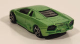 2010 Hot Wheels Lamborghini Reventon Pearl Green Die Cast Toy Car Vehicle