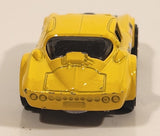 2010 Hot Wheels Faster Than Ever Corvette Grand Sport Yellow Die Cast Toy Car Vehicle