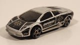 2004 Hot Wheels Roll Patrol Lamborghini Murcielago Silver Die Cast Toy Car Vehicle