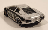 2004 Hot Wheels Roll Patrol Lamborghini Murcielago Silver Die Cast Toy Car Vehicle