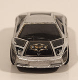 2004 Hot Wheels Roll Patrol Lamborghini Murcielago Silver Die Cast Toy Car Vehicle
