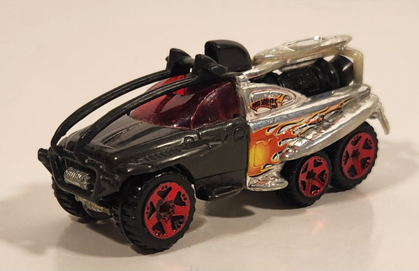 2004 Hot Wheels Chrome Burnerz XS-IVE Black and Chrome Off-Roading Die Cast Toy Racing Car Vehicle