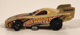 2009 Hot Wheels Racing Rigs Pontiac Firebird Funny Car Gold Die Cast Toy Car Vehicle