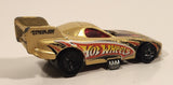 2009 Hot Wheels Racing Rigs Pontiac Firebird Funny Car Gold Die Cast Toy Car Vehicle