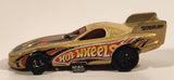 2009 Hot Wheels Racing Rigs Pontiac Firebird Funny Car Gold Die Cast Toy Car Vehicle
