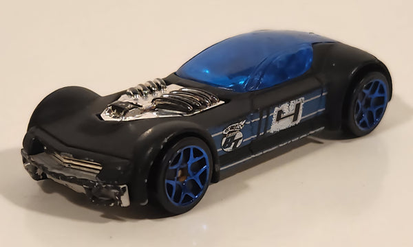 2005 Hot Wheels Black Tops Ballistik Black Die Cast Toy Car Vehicle