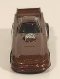 2005 Hot Wheels Wild Cats Mustang Funny Car Metallic Brown Die Cast Toy Race Car Vehicle with Lifting Body