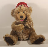Teddy Trash Talker Brown Teddy Bear with Red Hat Talking 10" Stuffed Plush Toy