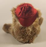 Teddy Trash Talker Brown Teddy Bear with Red Hat Talking 10" Stuffed Plush Toy
